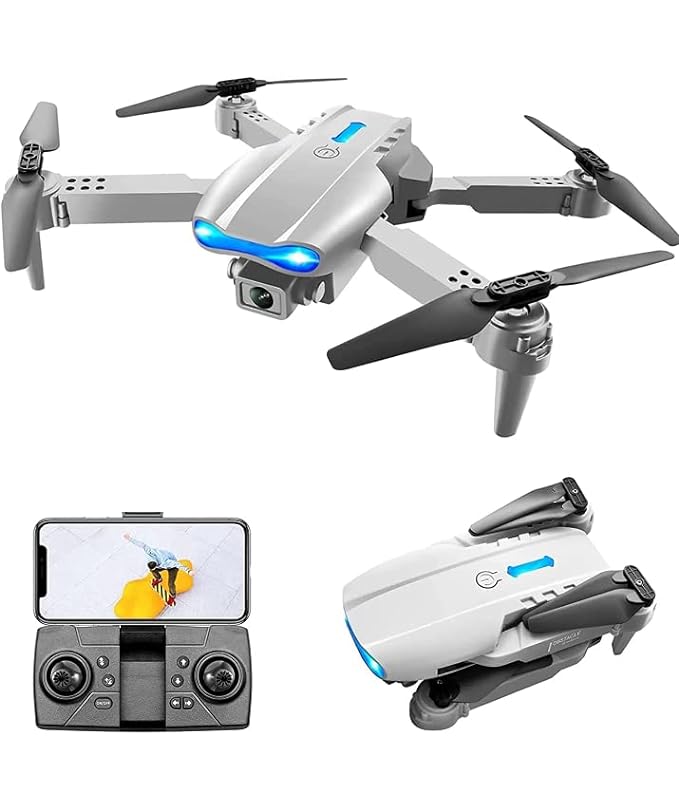 PEETTA E99 PRO Drone with 4K HD Dual Camera, Obstacle Avoidance, Foldable, Height Keep, Mini, HD Dual Camera Adults and Teenager Fordable Remote RC HD 1080P