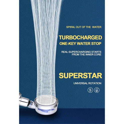 High-Pressure Turbocharged Shower Head – Elevate Your Shower Game!